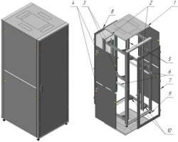 Floor-mounted Telecommunications Cabinet 42U, 800x2300x1000 mm