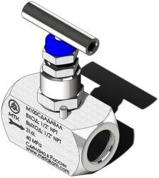 Needle Valve for Installation in Oil and Gas Processing Industries