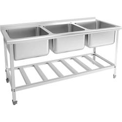 Economical One-Piece Washing Sink VMOцб3-500ЭЦК with Edge