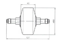 Metal-Ceramic Gas Filter for Ultra-Fine Filtration MKF-40