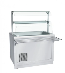 High-Temperature Refrigerated Display Counter with Neutral Cabinet PVV(N)-70X-02-NSh