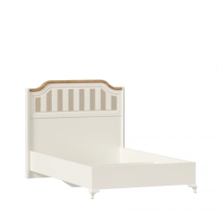Villaggio Bed 120x200 cm with Alabaster/Golden Oak Finish