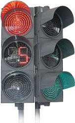 Traffic Light for Vehicle and Pedestrian Control DS6-25