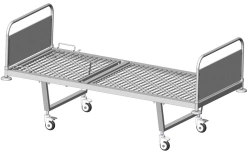 Hospital Bed with Headboard and Wheels for Patient Care KFO-01-MSK