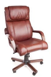 Accord Swivel Chair with Wooden Frame and Ergonomic Design