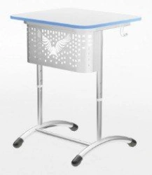 Adjustable Student Desk with Tilted Top, Semi-Automatic Height Adjustment (Gas Lift), SUsOS