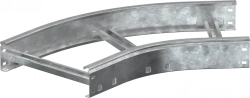 45-Degree Cable Tray Bend LESTA CPG04-4-45-150-400-HDZ