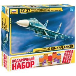 SU-27 Fighter Jet Model Gift Set for Ages 10 and Up