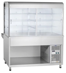 High-Temperature Refrigerated Display Counter with Neutral Cabinet PVV(N)-70KM-S-01-NS