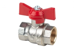 Nickel-Plated Ball Valve Dist, Expert Series DN15 1/2" G1/2-G1/2, N111B