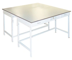 Metal Island Table for Laboratories, Model SO