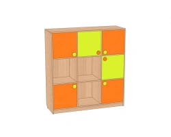 Children's Toy Storage Wall "Rubik's Cube" SI-KR9-F3