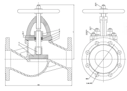 Flanged Non-Return Shut-off Valve DN 80 PN 10 Series 458 (KMIА.491925.002-05)