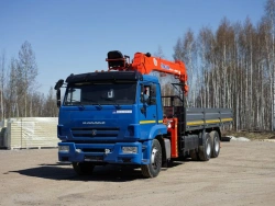 Hydraulic Loading Crane Special Vehicle KAMA 65117 64K32N-UE