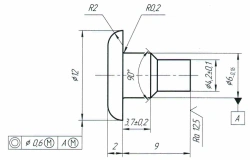 Flat-Rounded Head Rivet with Code 704.AC.116