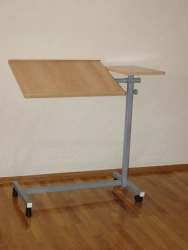 Adjustable T-Shaped Bedside Table