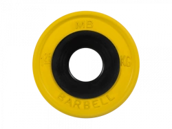 Rubber-Coated Disk "Euro-Classic" 1.25 kg, 51 mm, Yellow, MB-PltCE-1.25