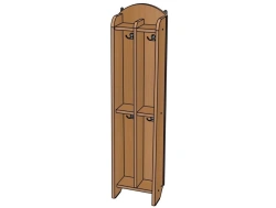 Clothing Rack №2 "Moydodyr", MDF, 4 compartments / SHD36