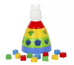 Pyramid Game with 12 Logical Shapes - 27cm