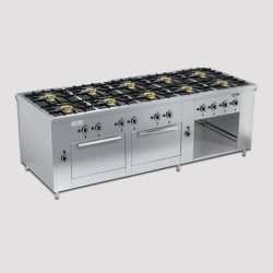 Professional Gas Stove for Cooking - PRG-IIA-10 2DSh "Maxi