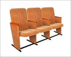 Enhanced Three-Seat Auditorium Chair for Theaters and Conference Halls KR-01.00.24x3
