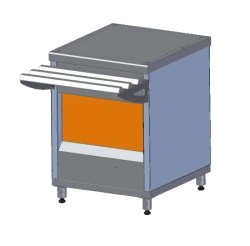 Neutral Display Counter PN6-U (630mm, Narrow)