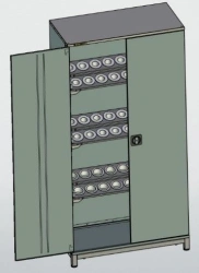 Tool Storage Cabinet for Mandrels