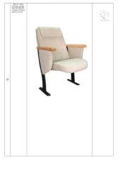 Lester Theater Chair 540x520/760x900 with 110mm Cushion Thickness