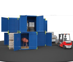 Modular Warehouse Complex with Reinforced Structure