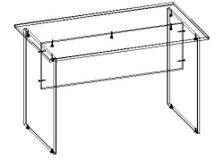 TV Side Table ASPR-2.12.01, 16mm Laminated Particle Board