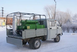 Special Vehicle with Mobile Disinfection Unit UD-2-01 on UAZ-390945 Platform
