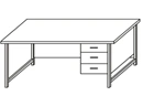 High Lab Table with Suspended Cabinet SL-3(v)