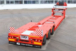 Specialized Heavy-Duty Semi-Trailer TvershoystroyMash 993931 Modification F022 with Pneumatic Suspension