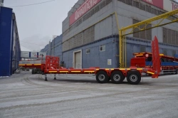 Metal Platform Semi-Trailer Politrans 94163-051 with Ramps