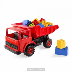 Multi-Build Diesel Dump Truck Toy with Constructor