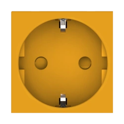 CADUCEUS ALING HIDE Modular Socket with Grounding and Shutters 16A, 250V, Orange, Art. 2321.N