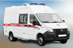 A-Class Ambulance Vehicle Model 222075 based on GAZelle NEXT A31R36 with Dual-Fuel Engine