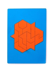 Hexamino Puzzle A5 - Geometric Shape Game