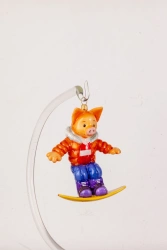 Handcrafted Glass Christmas Ornament "Hryusha