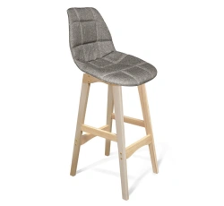Bar Stool with Polypropylene Seat and Wooden Frame, Sheffilton SHT-ST29-C/S65
