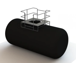 Aluminum Service Platform for Tank Maintenance PSA-V-200