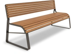 Demetra Bench with Backrest, Model A1015