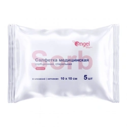 Absorbent Medical Sterile Non-Woven Wipe 10x10 cm 8 Layers TU 32.50.50-014-14959781-2019