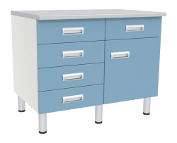 Laboratory Table SL-03-MSK (SL-03-115) with Cabinets and Drawers