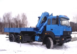 Truck with Crane Manipulator 637703 on Ural S35510 Chassis