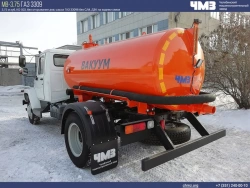 Vacuum Tank Truck for Waste Removal (AV) 7074Y0 on GAZ C4 Chassis
