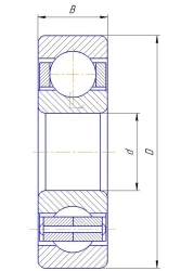 Bearing 76-7000108P-ETU 100/3 for Rotating Parts