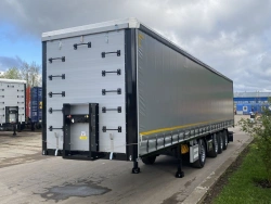 Tent Semi-Trailer PN-41K with BPW Axle and Pneumatic Tires 385/65R22