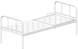 Hospital Bed with Headrest KFO-01-MSK (MSK-125M)