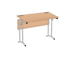 Adjustable Two-Seat Student Desk with Round Tube, Model SU-2.2RK.01.D